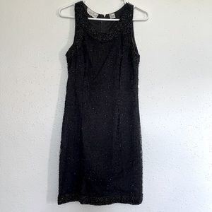 Laurence Kazar Black Cocktail Dress